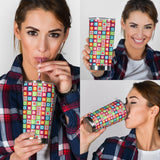 Rainbow Rectancular Pattern Tumbler