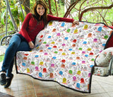 Snail Pattern Print Design 05 Premium Quilt