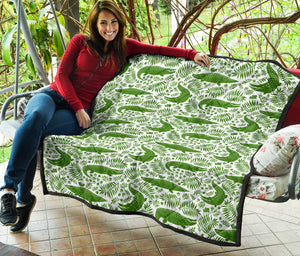 Crocodile Pattern Premium Quilt