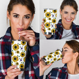 Sunflower Pattern Background Tumbler