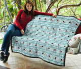 Ostrich Pattern Print Design 04 Premium Quilt