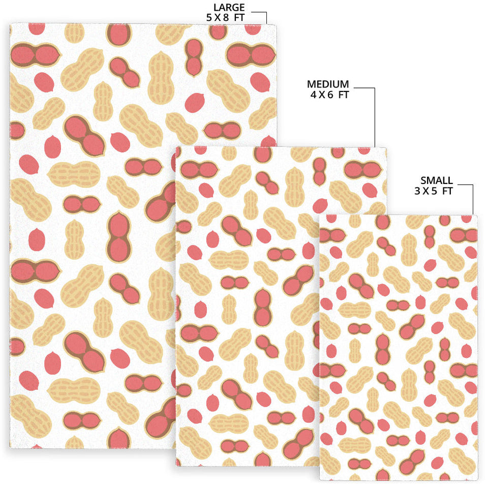 Peanut Theme Pattern Area Rug