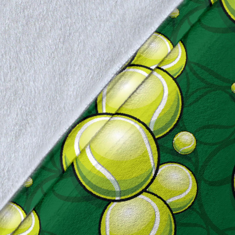 Tennis Pattern Print Design 04 Premium Blanket