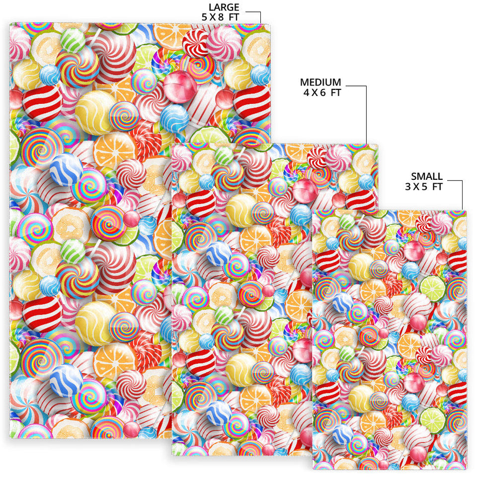 Candy Lollipop Pattern Area Rug