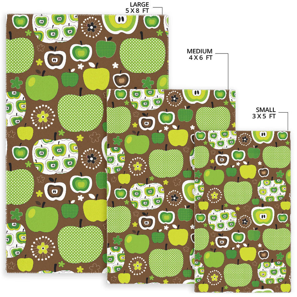 Green Apple Pattern Area Rug