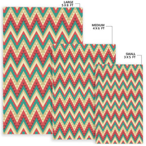 Zigzag Chevron Pattern Area Rug