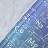 Chemistry Periodic Table Pattern Print Design 02 Premium Blanket