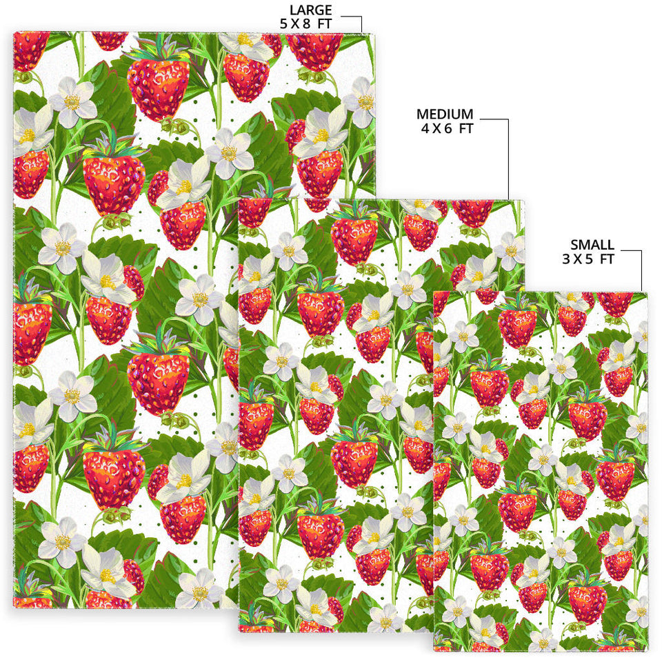 Strawberry Pattern Area Rug