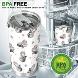 Sleep Raccoon Pattern Tumbler