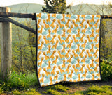 Giraffe Pattern Print Design 05 Premium Quilt
