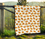 Pancake Pattern Print Design 04 Premium Quilt