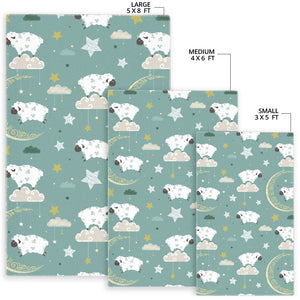 Sheep Sweet Dream Pattern Area Rug
