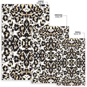 Leopard Skin Pattern Area Rug