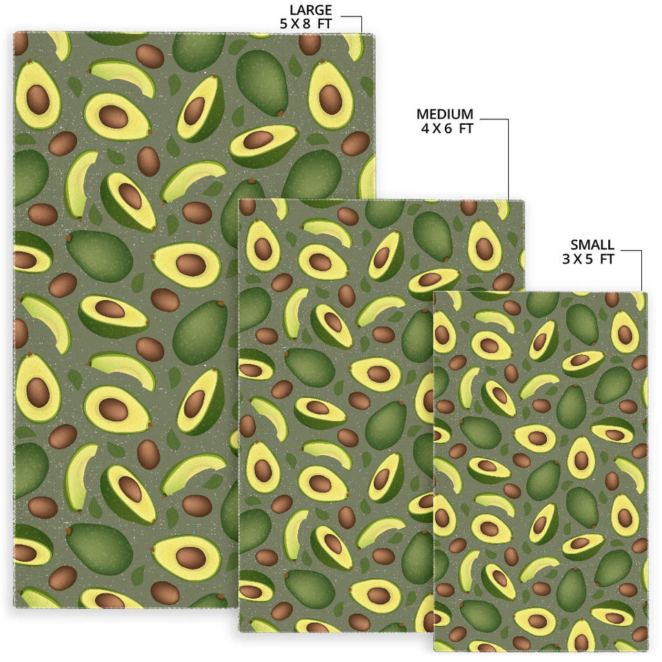 Avocado Pattern Background Area Rug