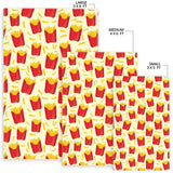 French Fries Pattern Theme Area Rug