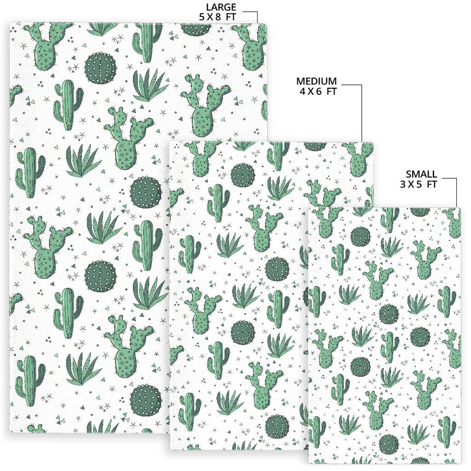 Cactus Pattern Area Rug
