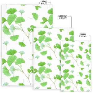 Ginkgo Leaves Pattern Area Rug