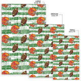 American Football Ball Helmet Pattern Area Rug