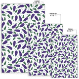 Eggplant Pattern Print Design 05 Area Rug