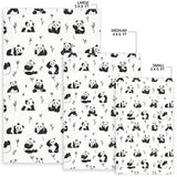 Panda Pattern Background Area Rug