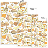 Cheese Pattern Theme Area Rug