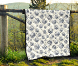 Dice Pattern Print Design 03 Premium Quilt