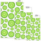 Sliced Cucumber Pattern Area Rug