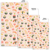 Sushi Pattern Background Area Rug