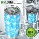 Snowflake Pattern Tumbler