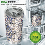 Snake Leaves Pattern Tumbler