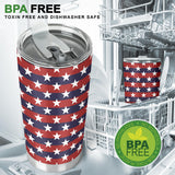 USA Star Pattern Background Tumbler