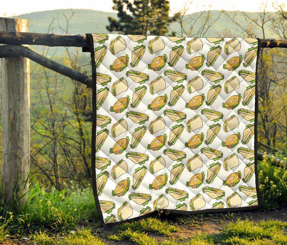 Sandwich Pattern Print Design 05 Premium Quilt