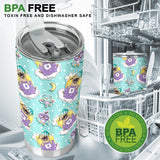 Pug Sweet Dream Pattern Tumbler