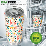 Saxophone Pattern Background Tumbler