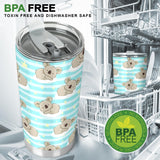 Sleep Koala Pattern Tumbler