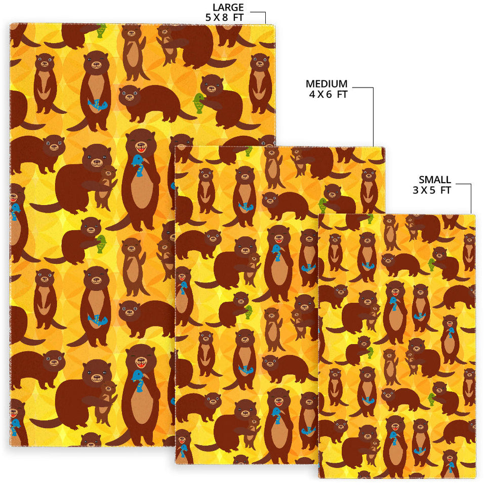 Otter Pattern Area Rug