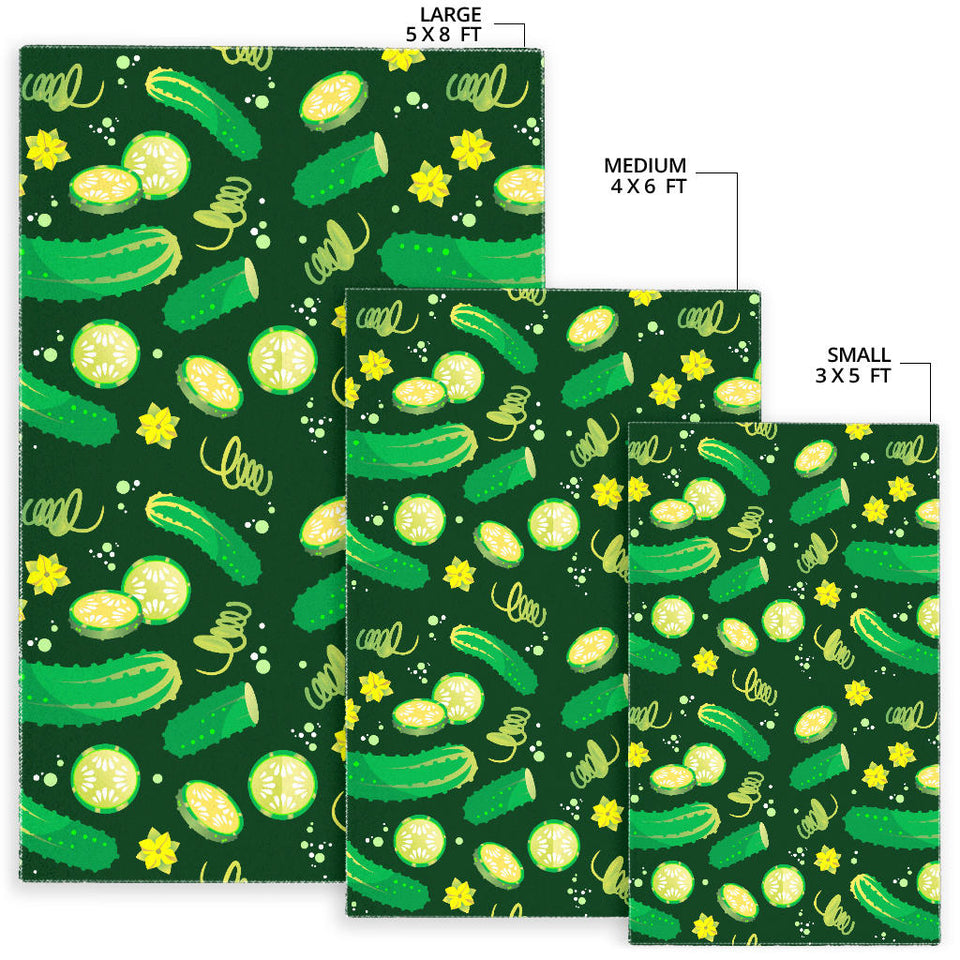 Cucumber Pattern Background Area Rug
