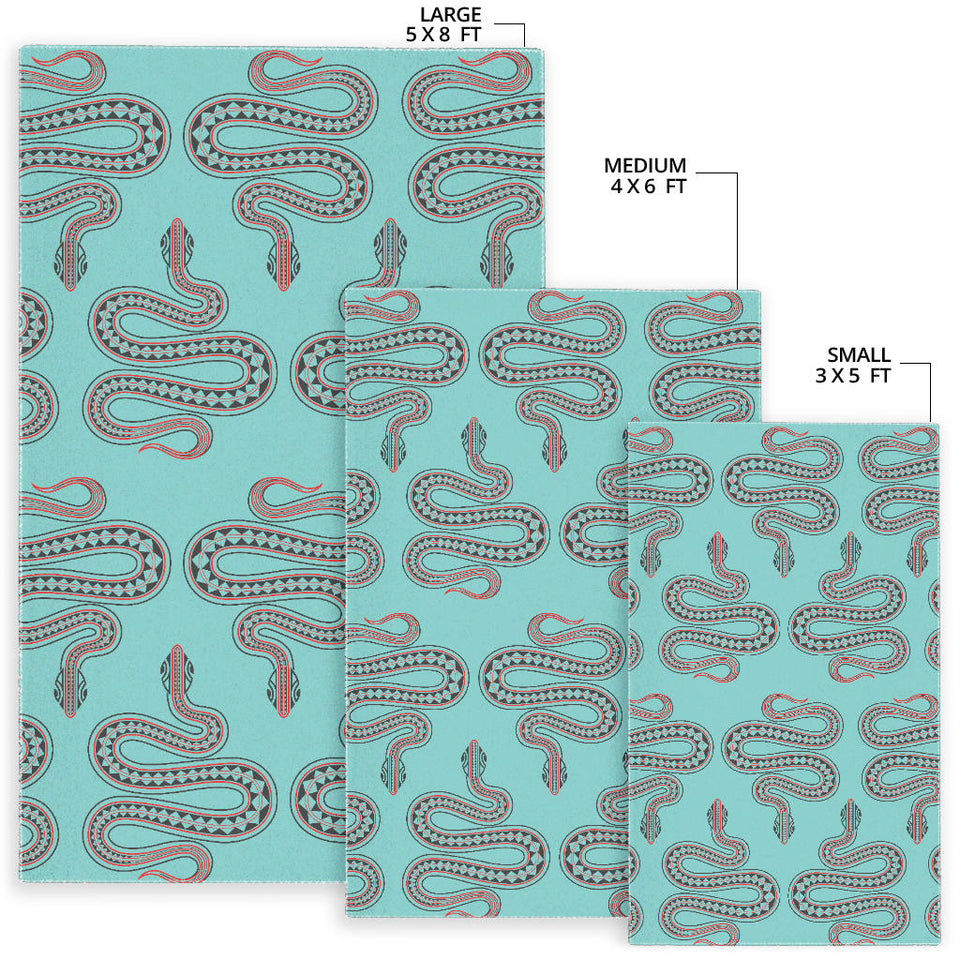 Snake Tribal Pattern Area Rug