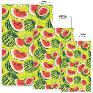 Watermelon Theme Pattern Area Rug