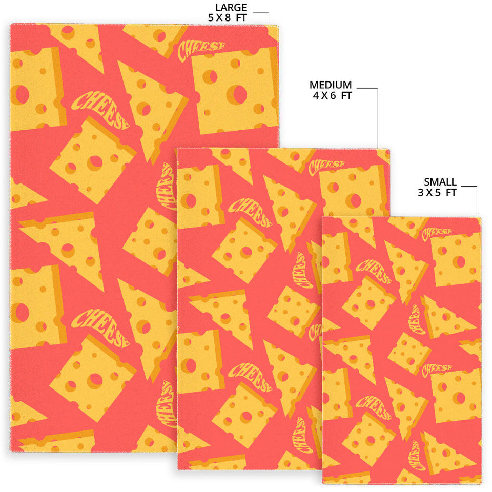 Sliced Cheese Pattern  Area Rug