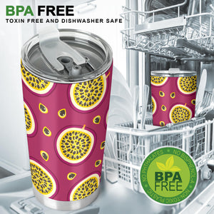 Sliced Passion Fruit Pattern Tumbler