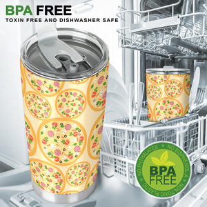 Pizza Theme Pattern Tumbler