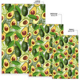 Avocado Leaves Pattern Area Rug
