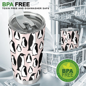 Penguin Pattern Background Tumbler