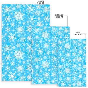 Snowflake Pattern Area Rug