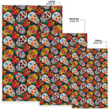 Suger Skull Pattern Background Area Rug