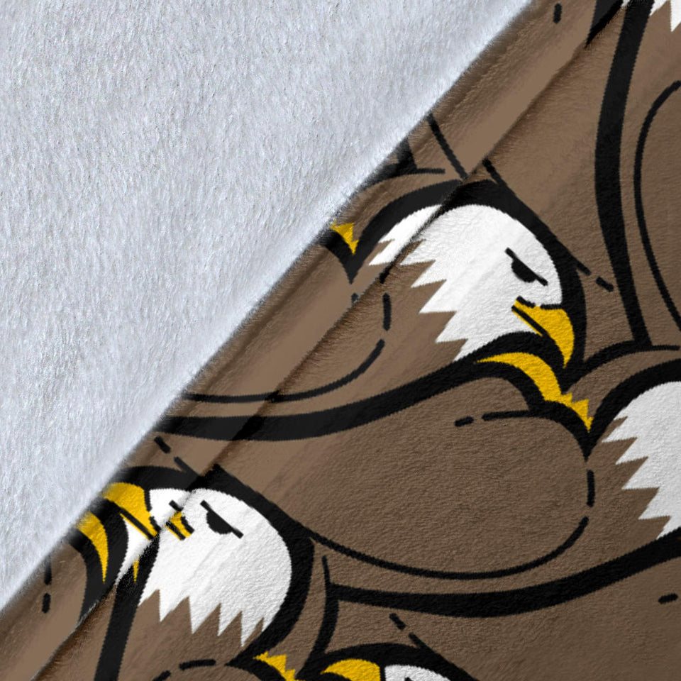 Eagle Pattern Print Design 02 Premium Blanket