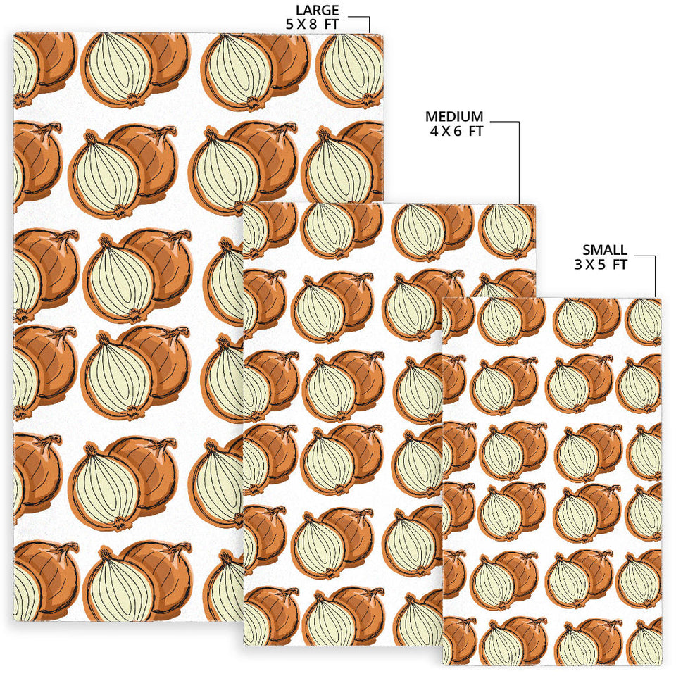 Onion Theme Pattern Area Rug