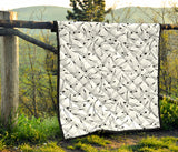 Seagull Pattern Print Design 04 Premium Quilt.