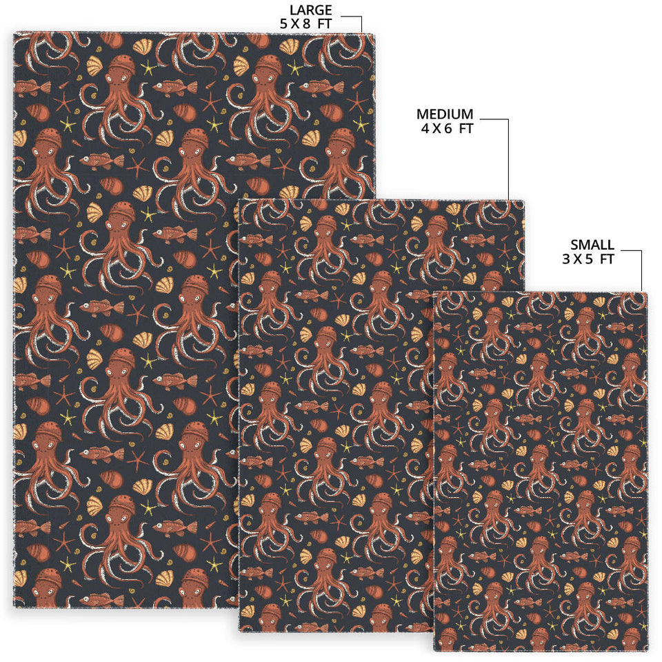 Octopus Pattern Area Rug
